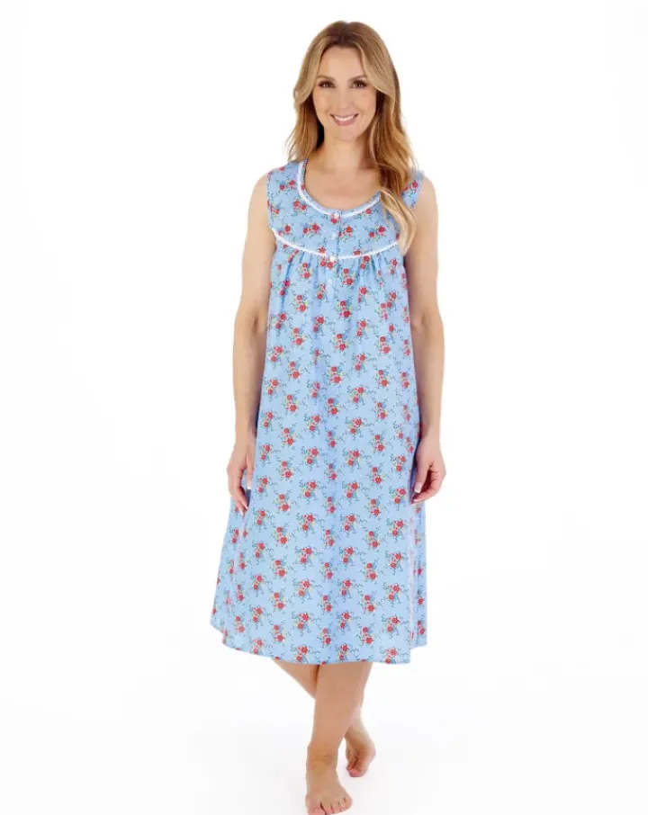 Ditsy Floral Print 42" Woven Nightdress ND05226