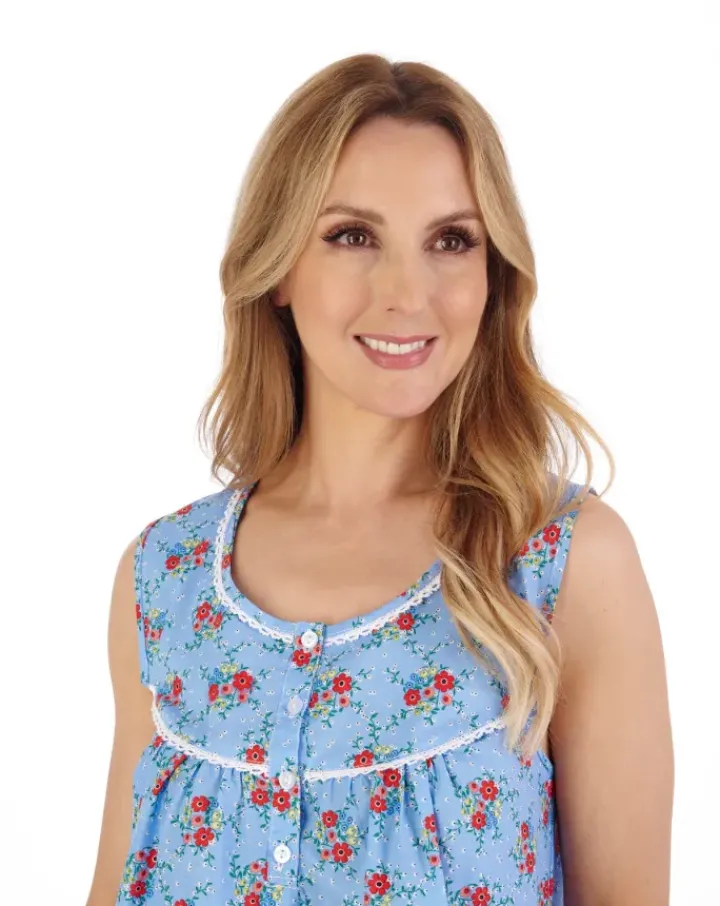 Ditsy Floral Print 42" Woven Nightdress ND05226