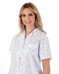 Ditsy Floral Print Woven Tailored Pyjama Set PJ01209