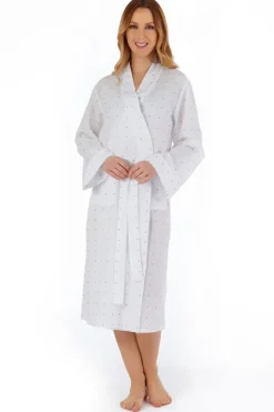 Dobby Dot 45" Woven Kimono Wrap HC55235