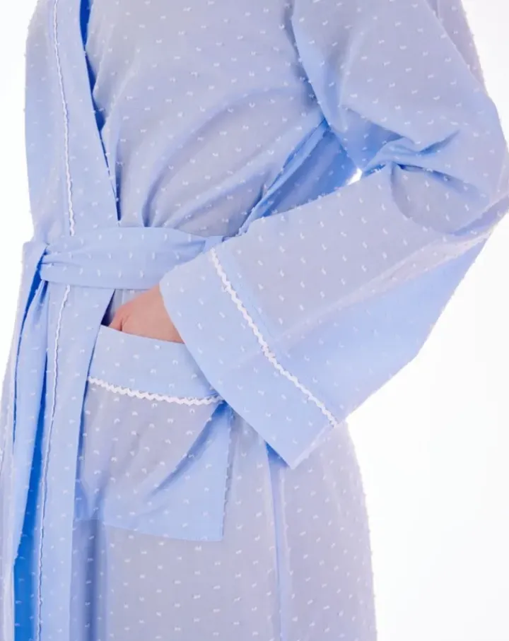 Dobby Dot 50" Woven Kimono Wrap HC77235L