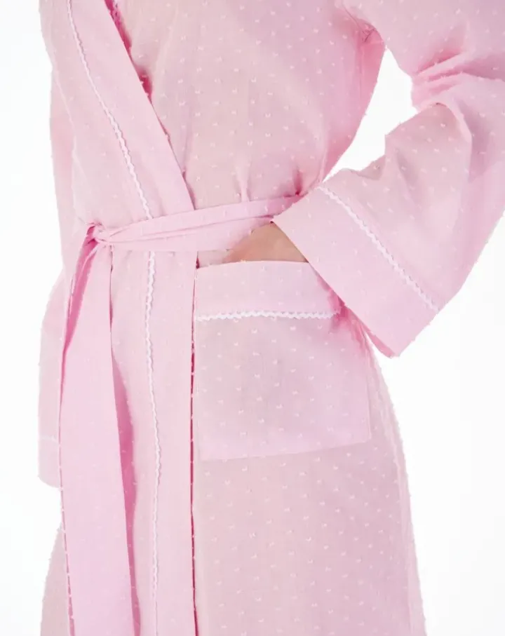Dobby Dot 50" Woven Kimono Wrap HC77235L