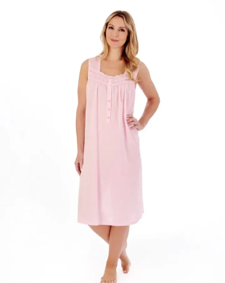 Dobby Dot 42" Woven Nightdress ND01231