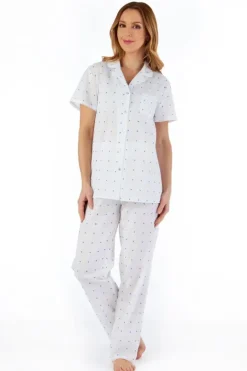 Dobby Dot Woven Tailored Pyjama PJ55234