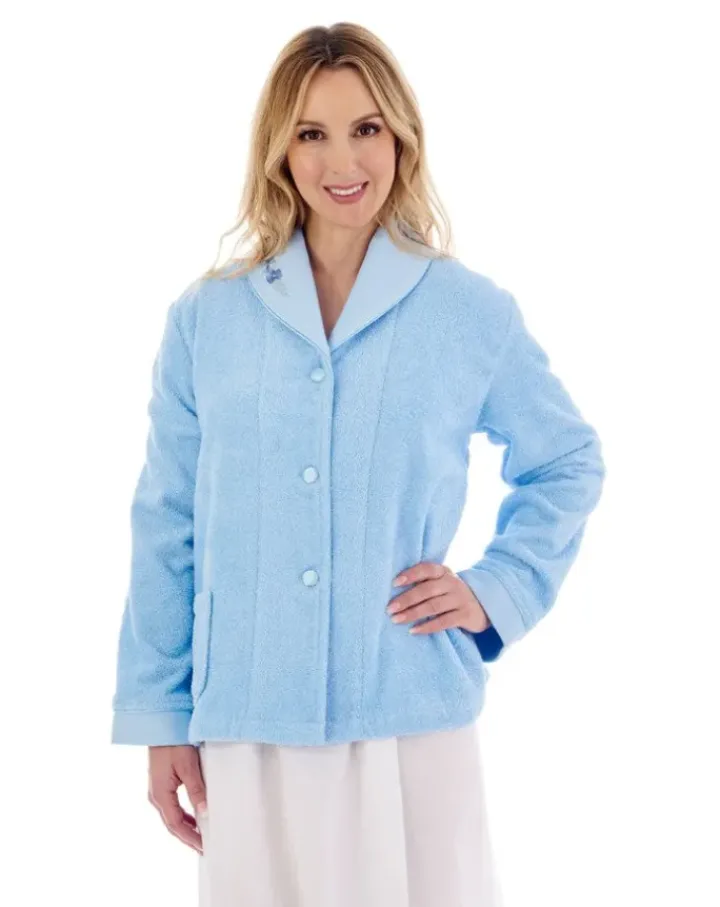 Embroidered Button Through Bedjacket BJ66357