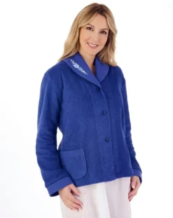 Embroidered Button Through Bedjacket BJ66357