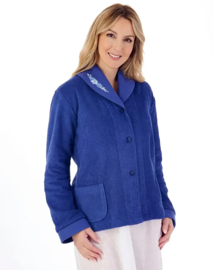 Embroidered Button Through Bedjacket BJ66357