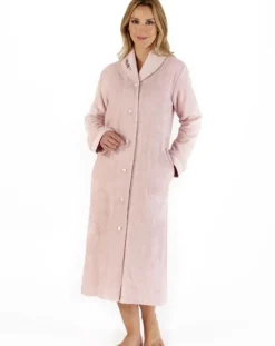 Embroidered 46" Button Through Housecoat HC66356