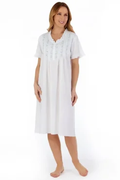Embroidered Pintuck and Ruffle 42
