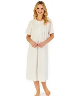 Embroidered Yoke 42" Jersey Nightdress ND06120