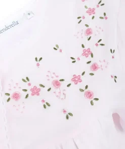 Embroidered Yoke Woven Pyjama Set PJ3271