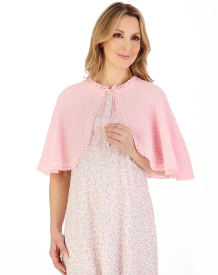 Fancy Knit Ribbon Tie Bed Cape BJ44612