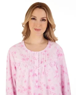 Floral Brushed 45" Woven Nightdress ND88201