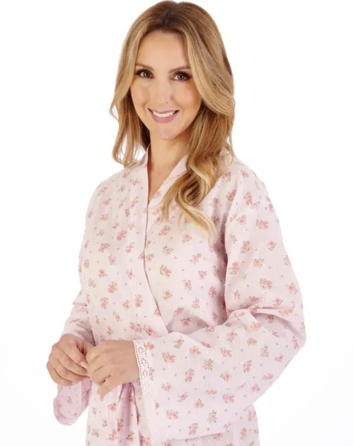 Floral Dobby Spot 45" Woven Kimono Wrap HC05214