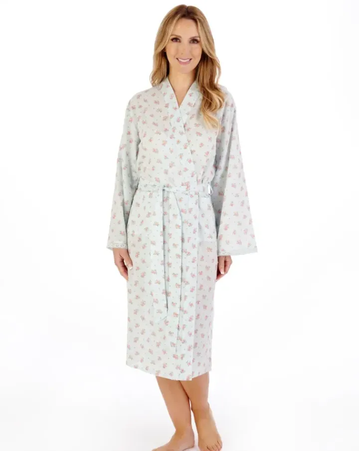 Floral Dobby Spot 45" Woven Kimono Wrap HC05214