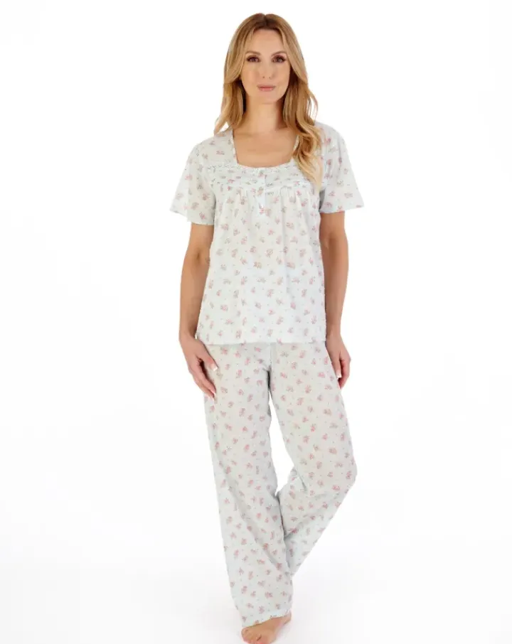 Floral Dobby Spot Woven Pyjama PJ05213