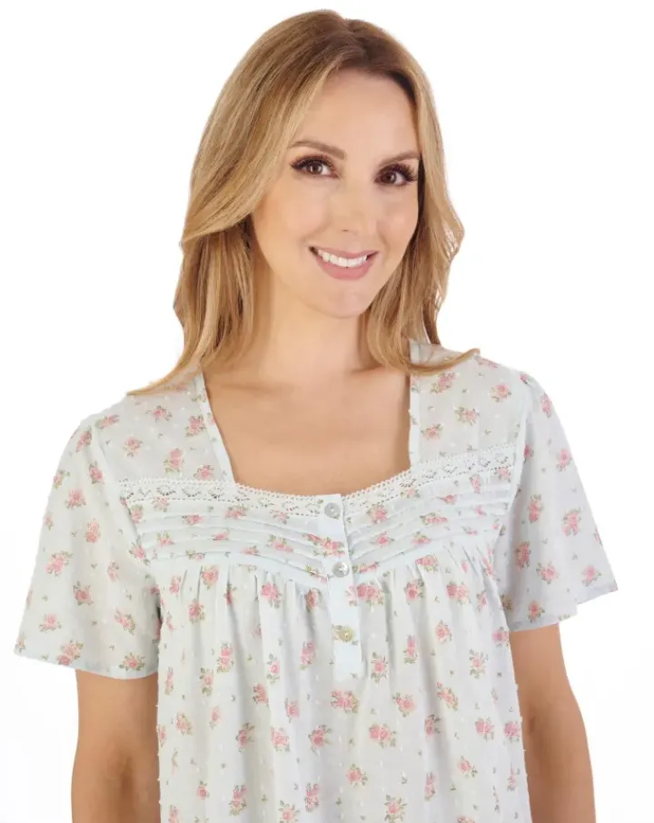 Floral Dobby Spot Woven Pyjama PJ05213