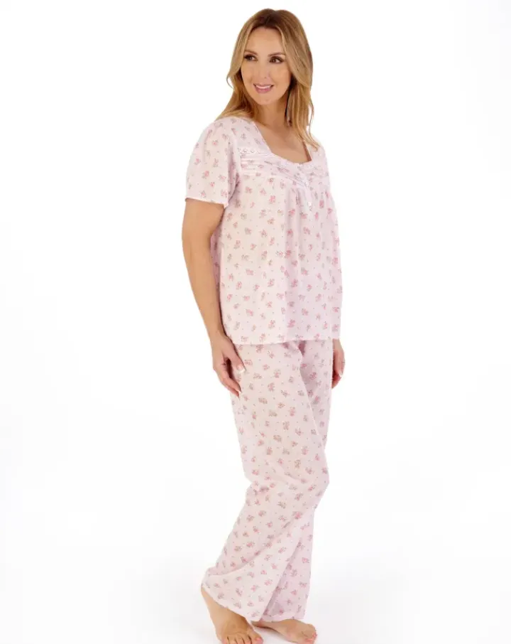 Floral Dobby Spot Woven Pyjama PJ05213