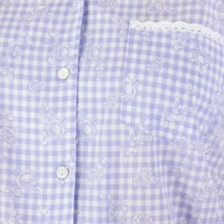Floral Gingham Print Tailored Woven Pyjama PJ03213