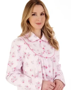 Floral Luxury Flannel 51" Woven Nightdress ND88212