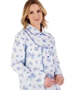 Floral Luxury Flannel 45" Woven Nightdress ND88211