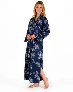 Floral Matte Satin 50" Kimono Wrap GL66724L