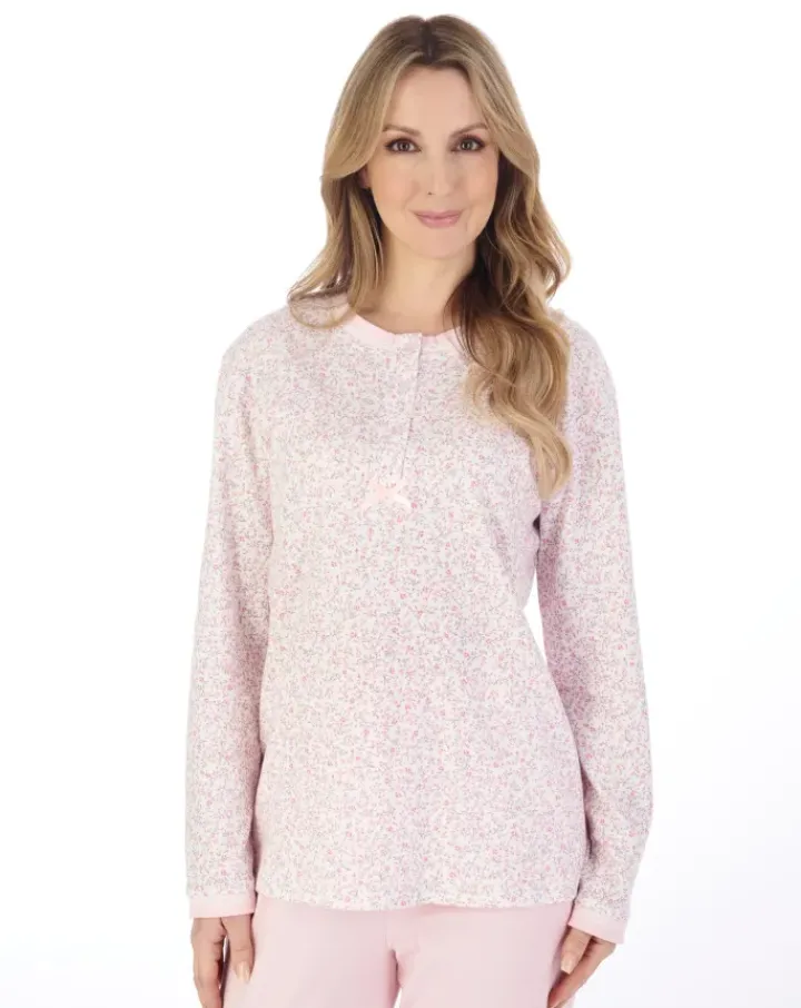 Floral Print Cotton Interlock Jersey Pyjama PJ04128