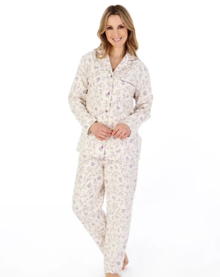 Floral Printed Luxury Flannel Woven Pyjama PJ04213