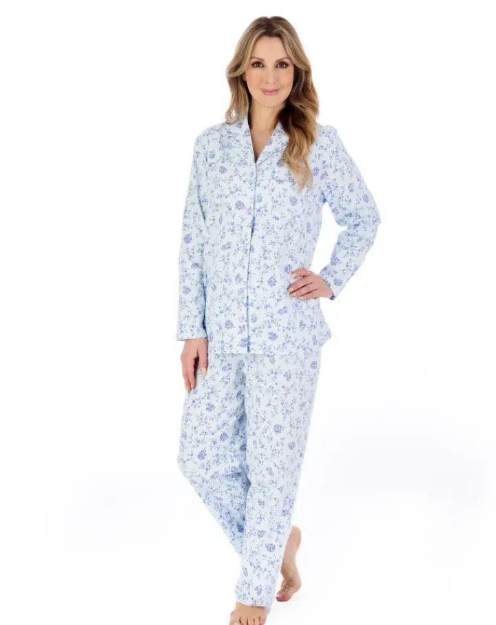 Floral Printed Luxury Flannel Woven Pyjama PJ04213
