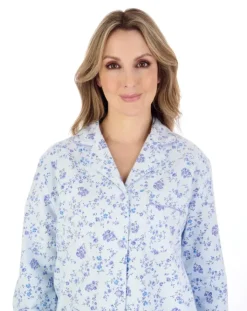 Floral Printed Luxury Flannel Woven Pyjama PJ04213