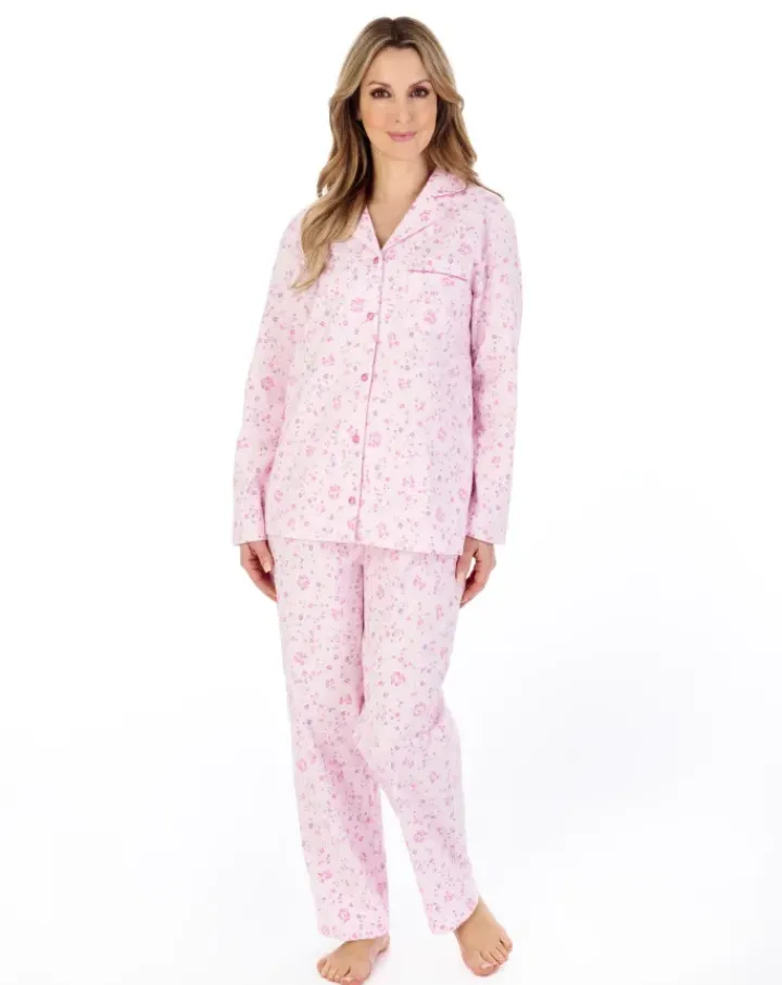 Floral Printed Luxury Flannel Woven Pyjama PJ04213