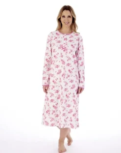 Floral Print 45" Interlock Jersey Nightdress ND02126