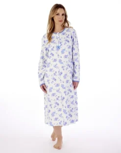 Floral Print 45" Interlock Jersey Nightdress ND02126