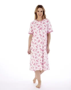 Floral Print 42" Interlock Jersey Nightdress ND02125