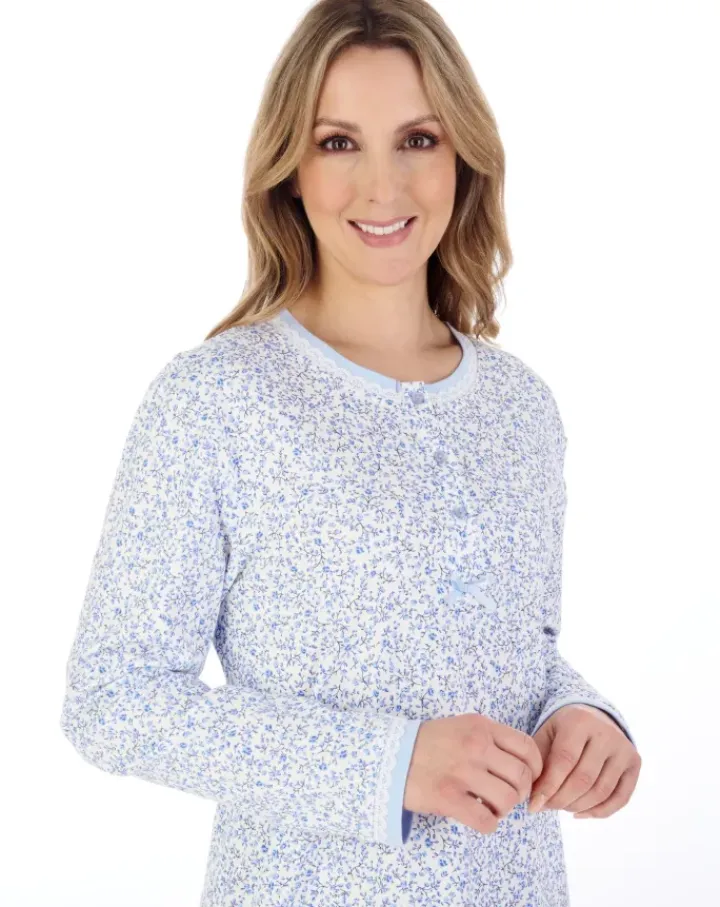 Floral Print 45" Interlock Jersey Nightdress ND04126