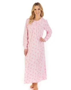 Floral Print 50" Jacquard Jersey Nightdress ND06108