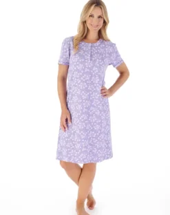 Floral Print 40" Jersey Nightdress ND03161