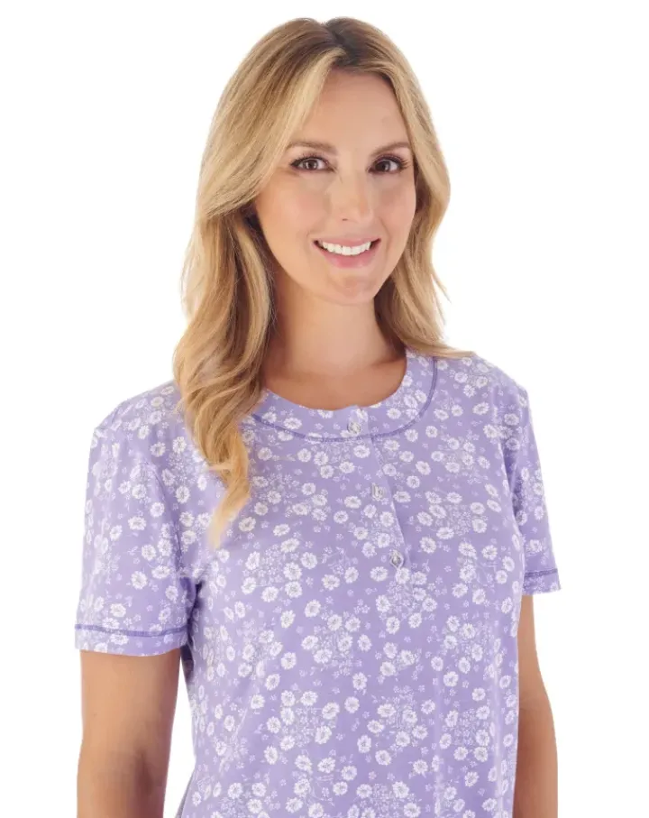 Floral Print 40" Jersey Nightdress ND03161