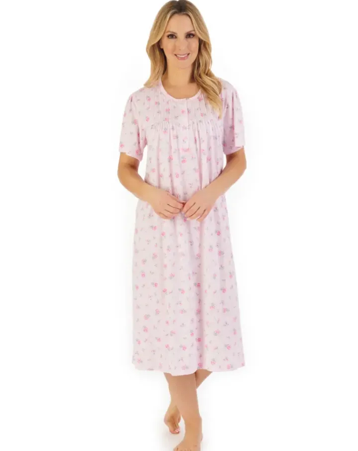 Floral Print 43" Jersey Nightdress ND06126