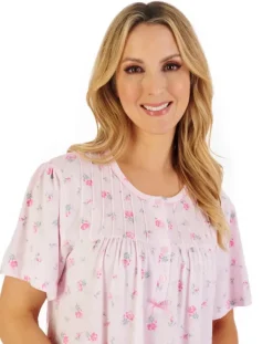 Floral Print 43" Jersey Nightdress ND06126