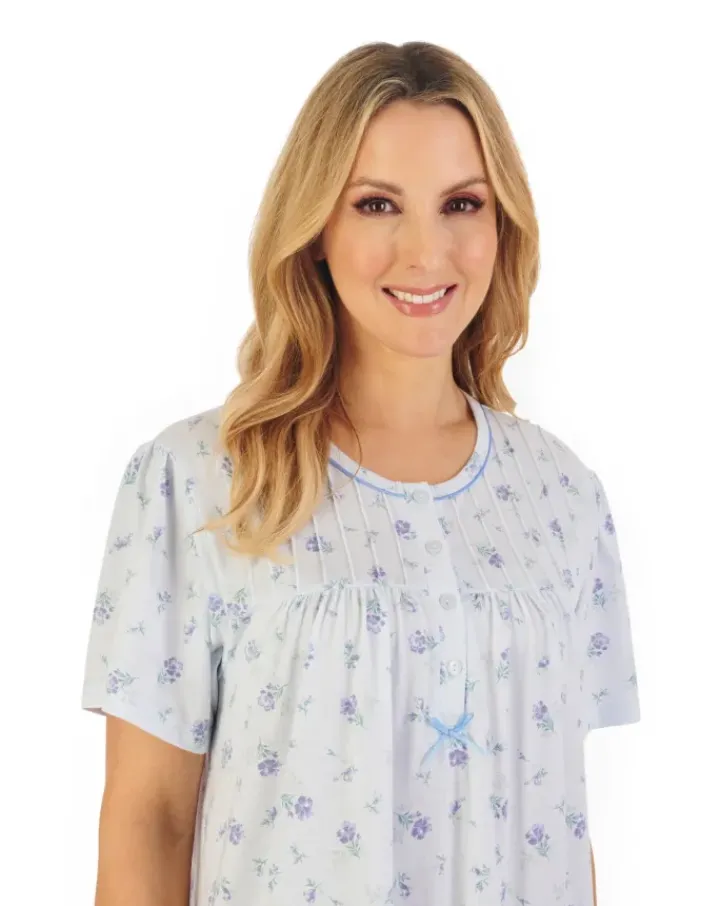 Floral Print 43" Jersey Nightdress ND06126
