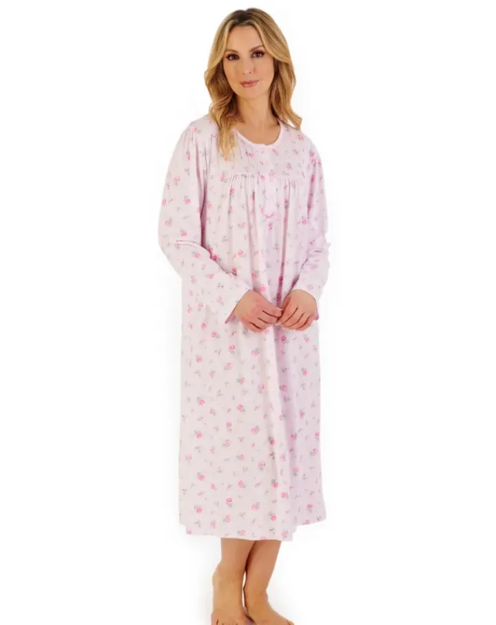 Floral Print 45" Jersey Nightdress ND06127