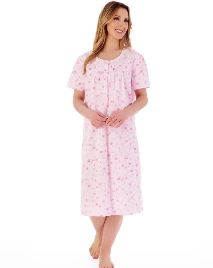 Floral Print 45" Woven Nightdress ND02200