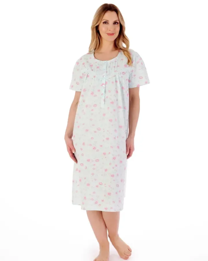 Floral Print 45" Woven Nightdress ND02200