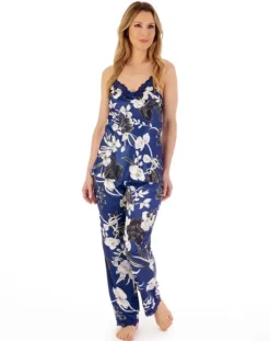 Floral Satin Cami & Trouser Set GL02722