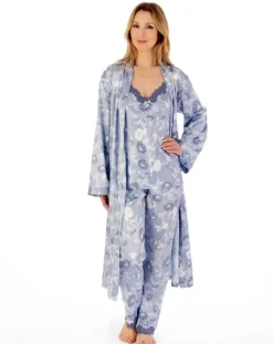 Floral Satin Cami & Trouser Set GL02722