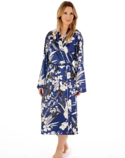 Floral Satin 46" Kimono Wrap GL02724