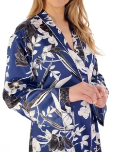 Floral Satin 46" Kimono Wrap GL02724