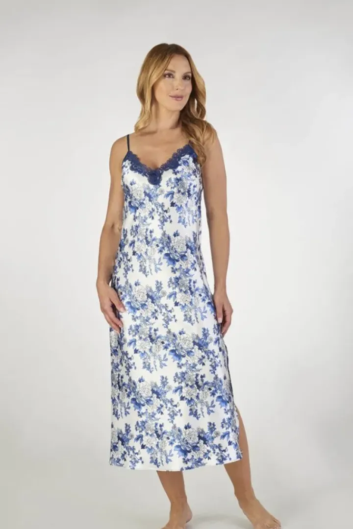 Floral Satin 48" Nightdress GL2772