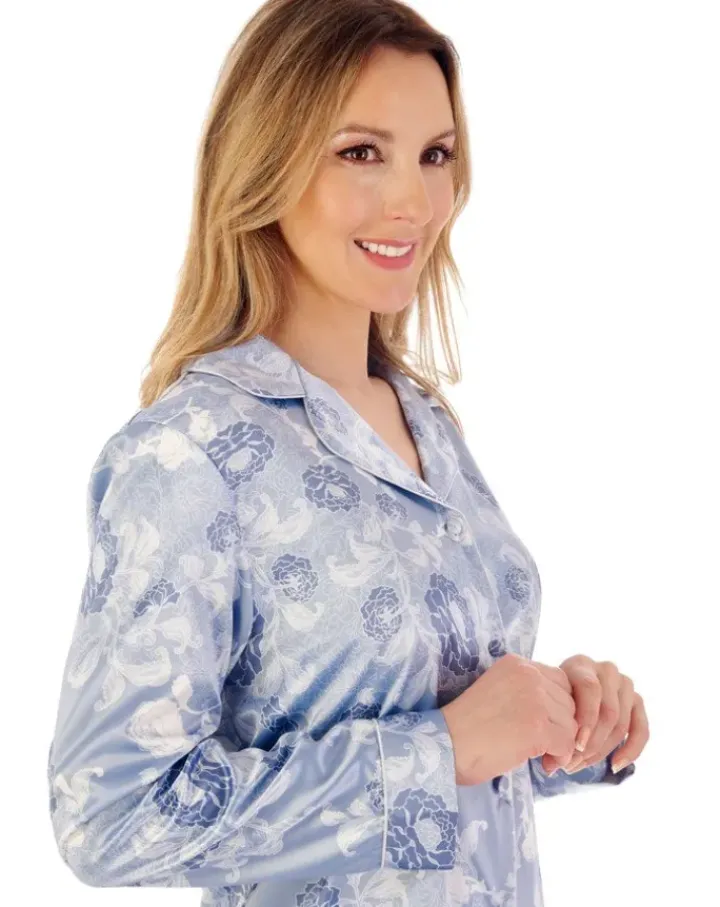 Floral Satin Tailored Pyjama GL02723